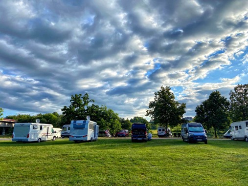 Camper Stop on the Danube banks
