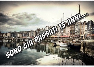 il porto di Honfleur invecchiato