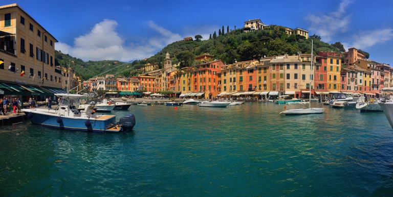 Panorama del porticciolo di Portofino