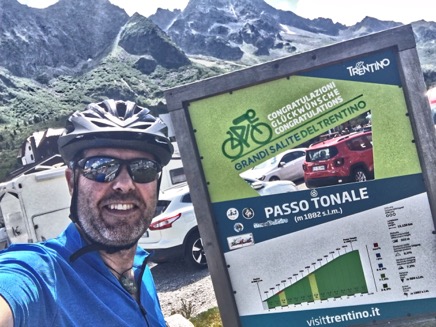 autoscatto al passo del Tonale