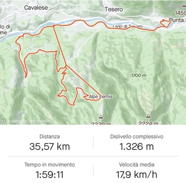 Mappa Tour 926 - Alpe Cermis