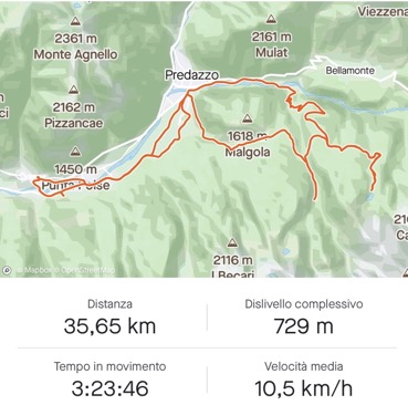 Mappa Tour 931 - Valmaggiore e Lago di Cece